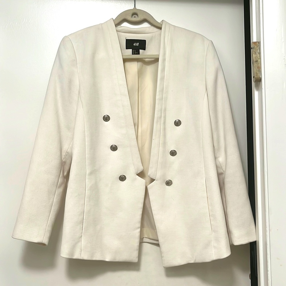 H&M blazer with silver buttons
